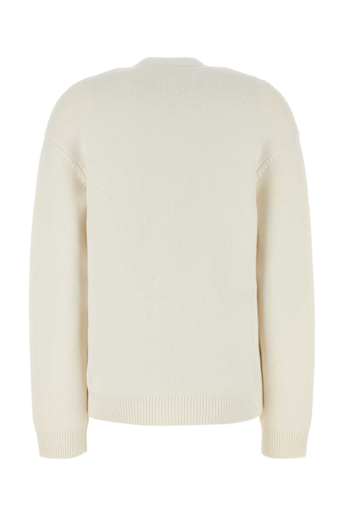 Fendi Women White Cashmere Blend Cardigan - 2
