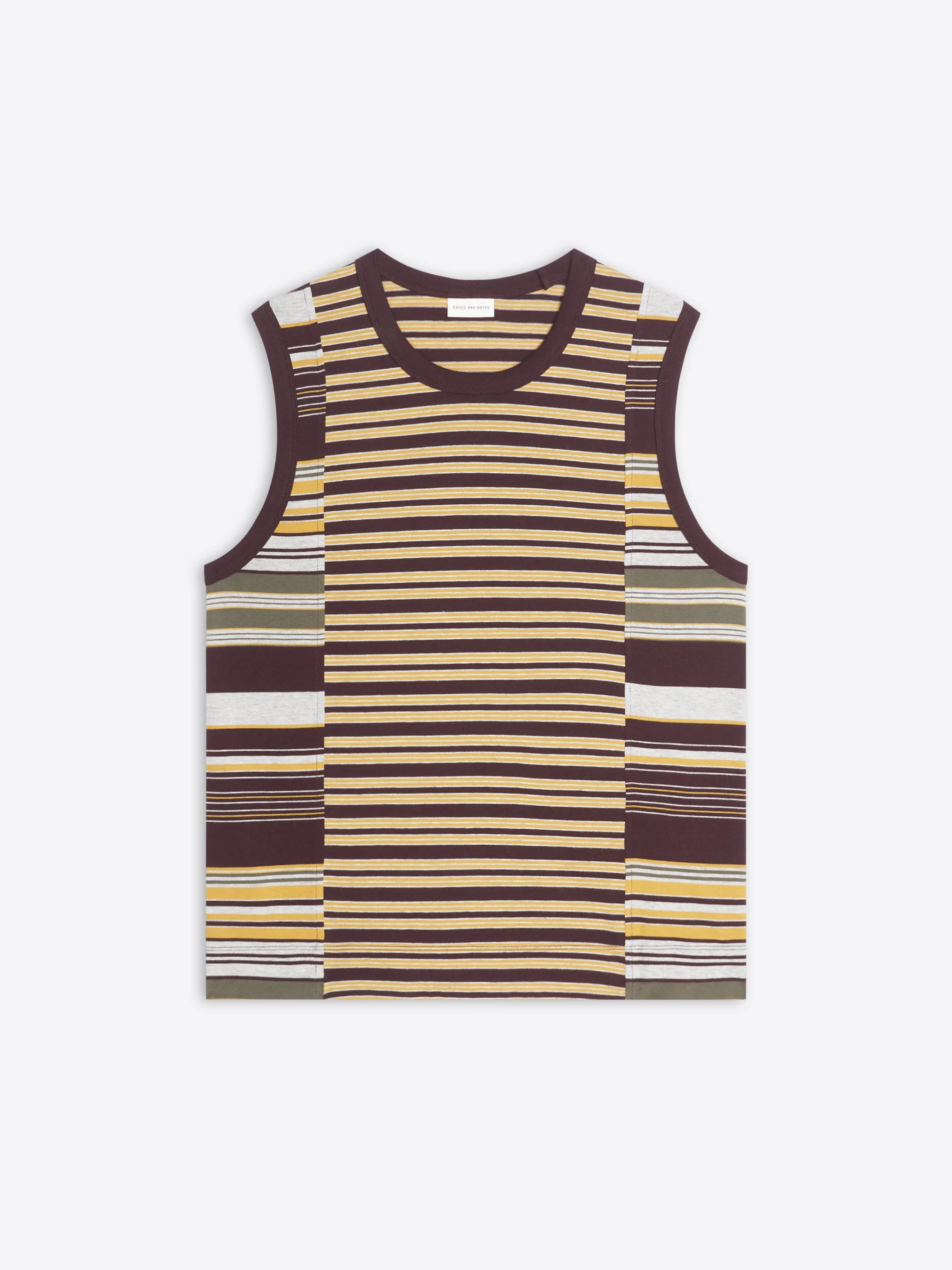 STRIPED COTTON TANK TOP - 1