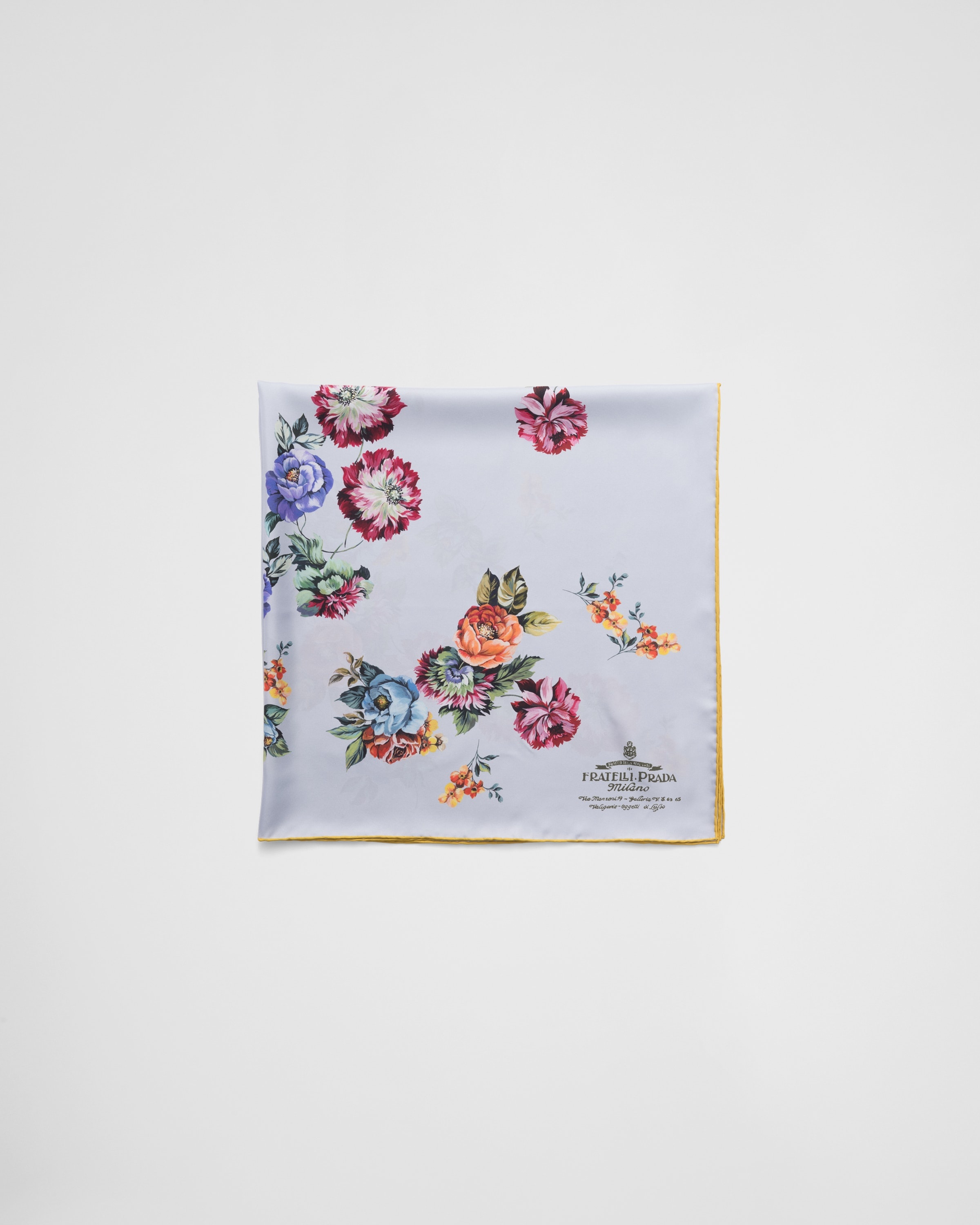 Printed twill scarf - 1