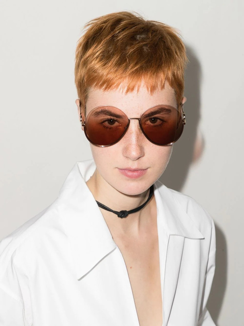 Chloé Sofya round-frame sunglasses outlook