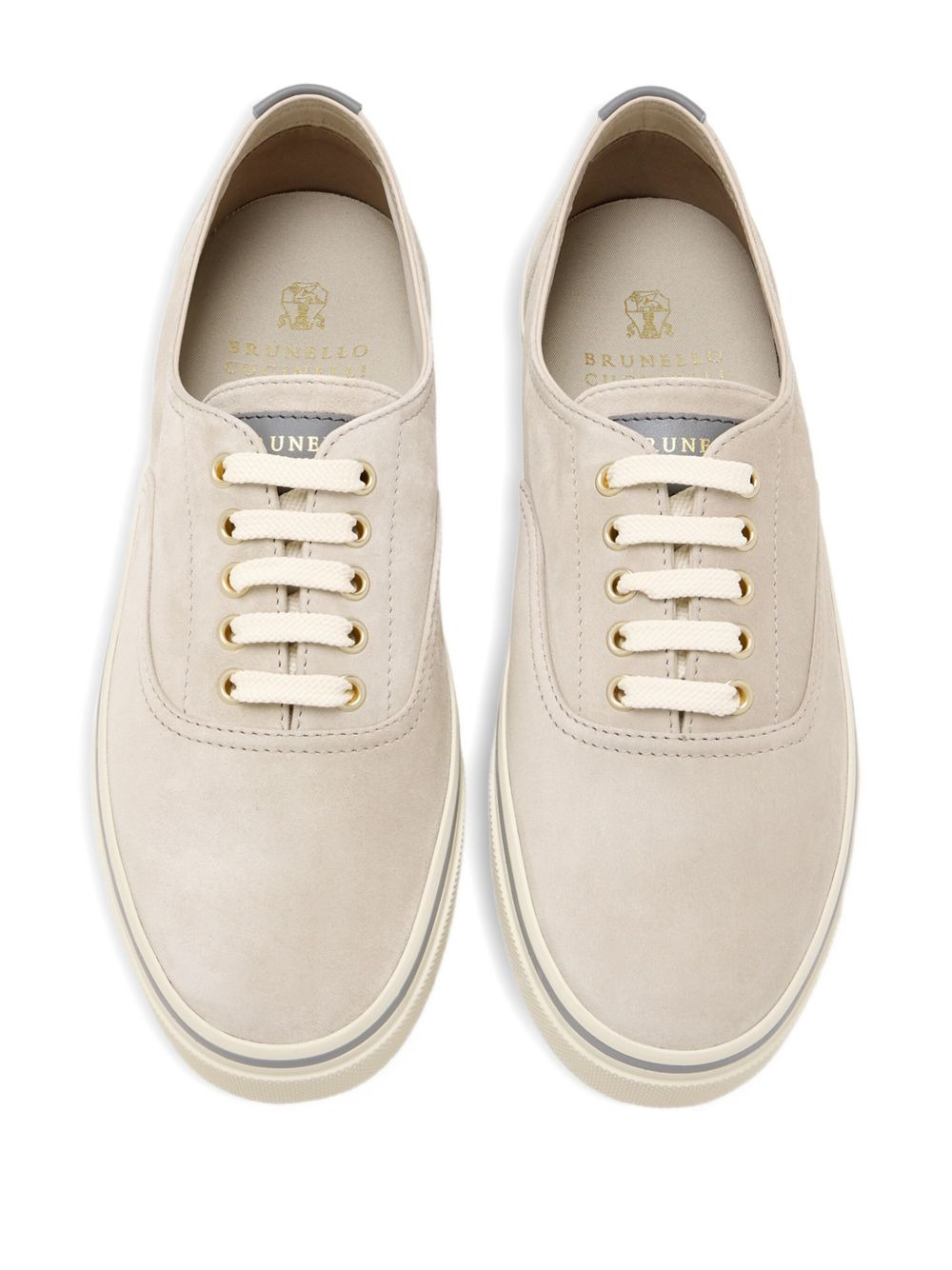 suede lace-up sneakers - 2