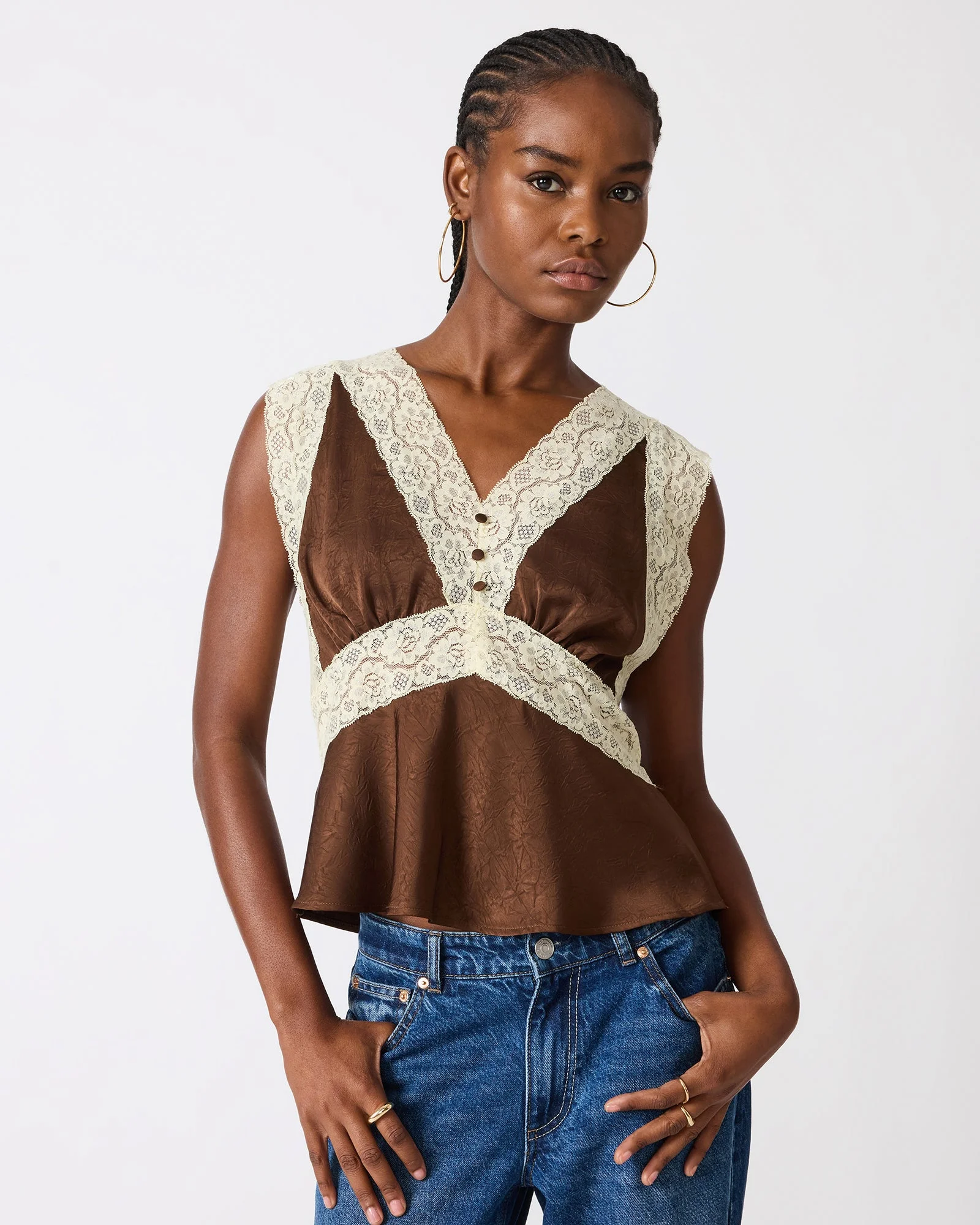 ELINOR TOP DARK ESPRESSO - 1
