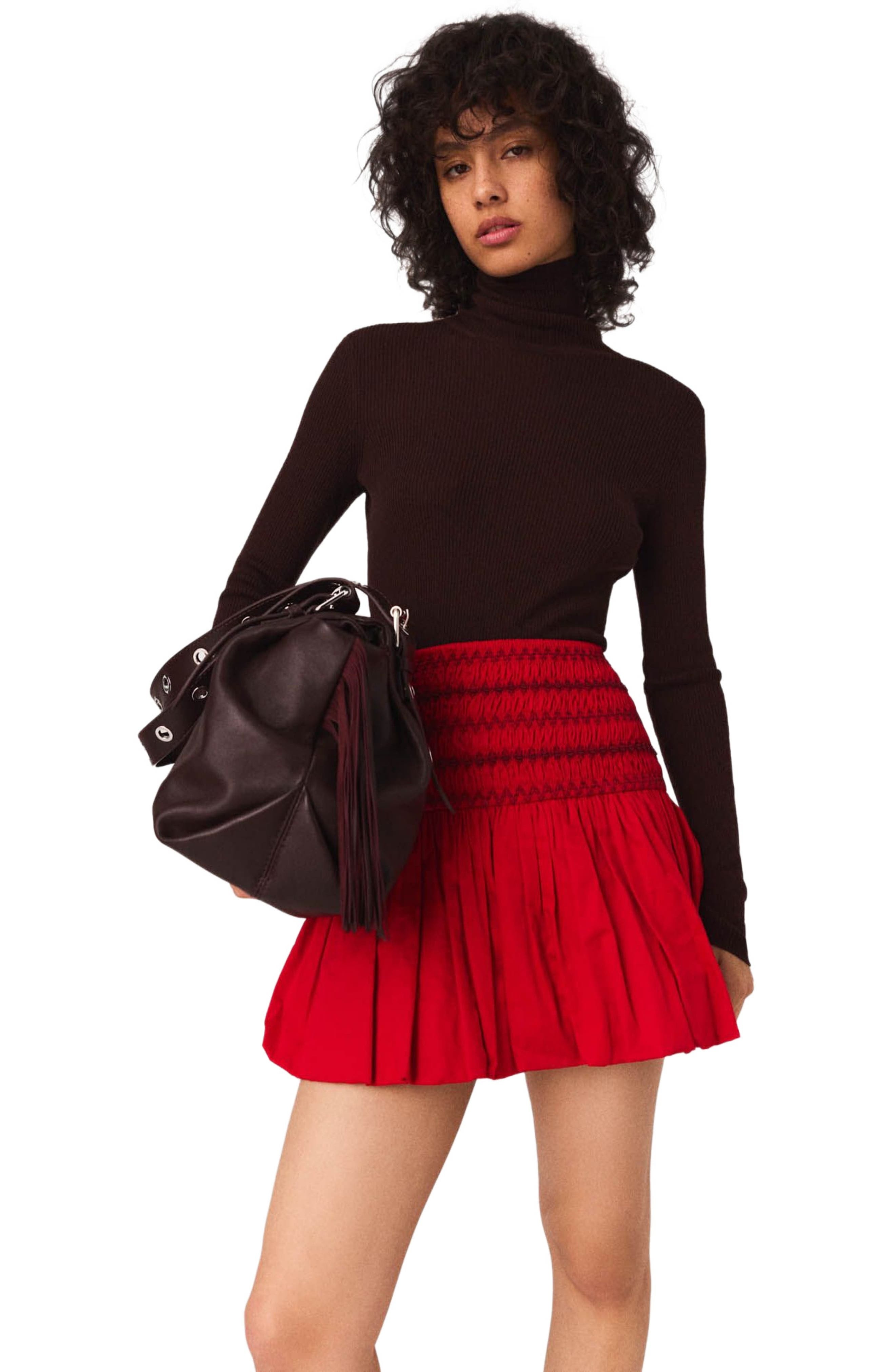 maje Wool and silk sweater in Brown at Nordstrom - 4