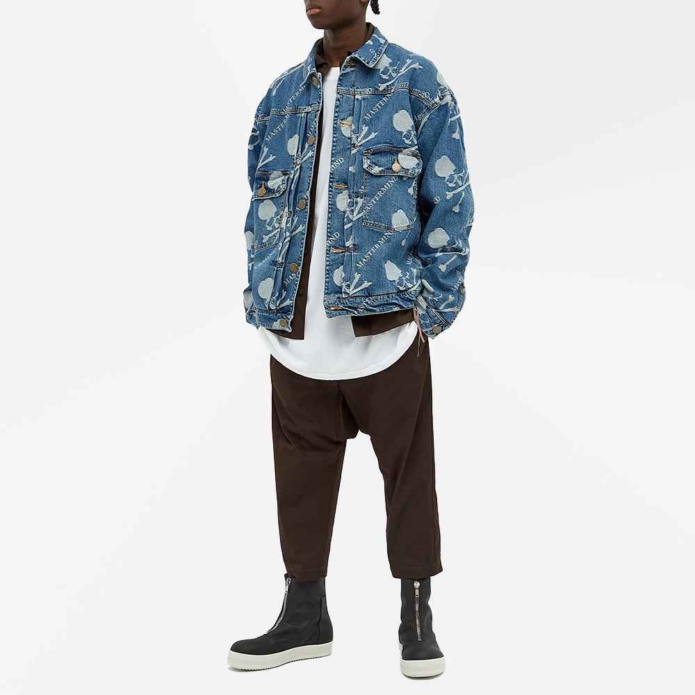 MASTERMIND WORLD All Over Skull Denim Jacket - 7