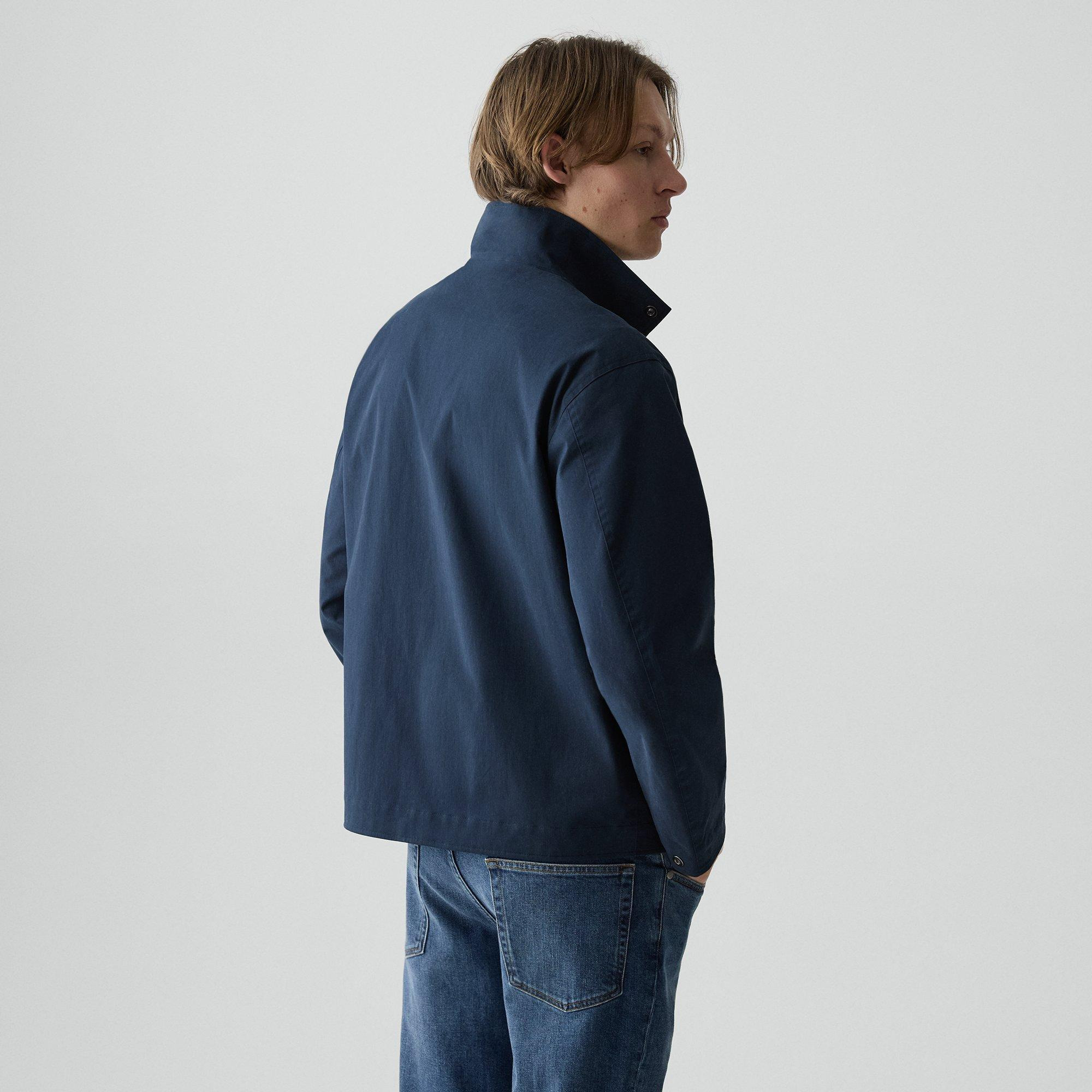 Utility Jacket in Peach Cotton - 4