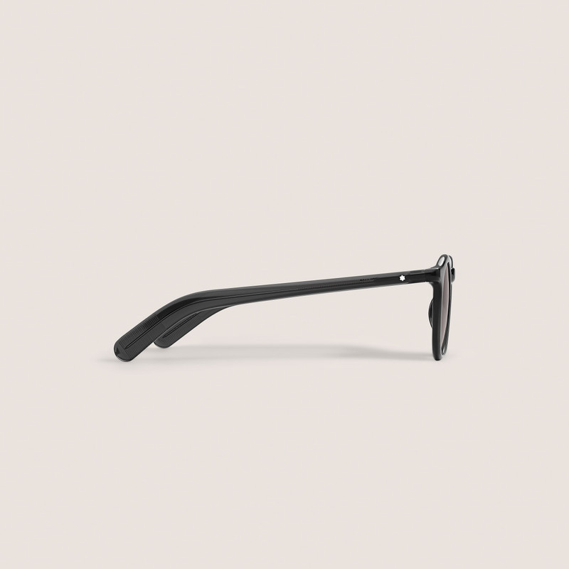 Montblanc Round Sunglasses with Black injected Acetate Frame outlook