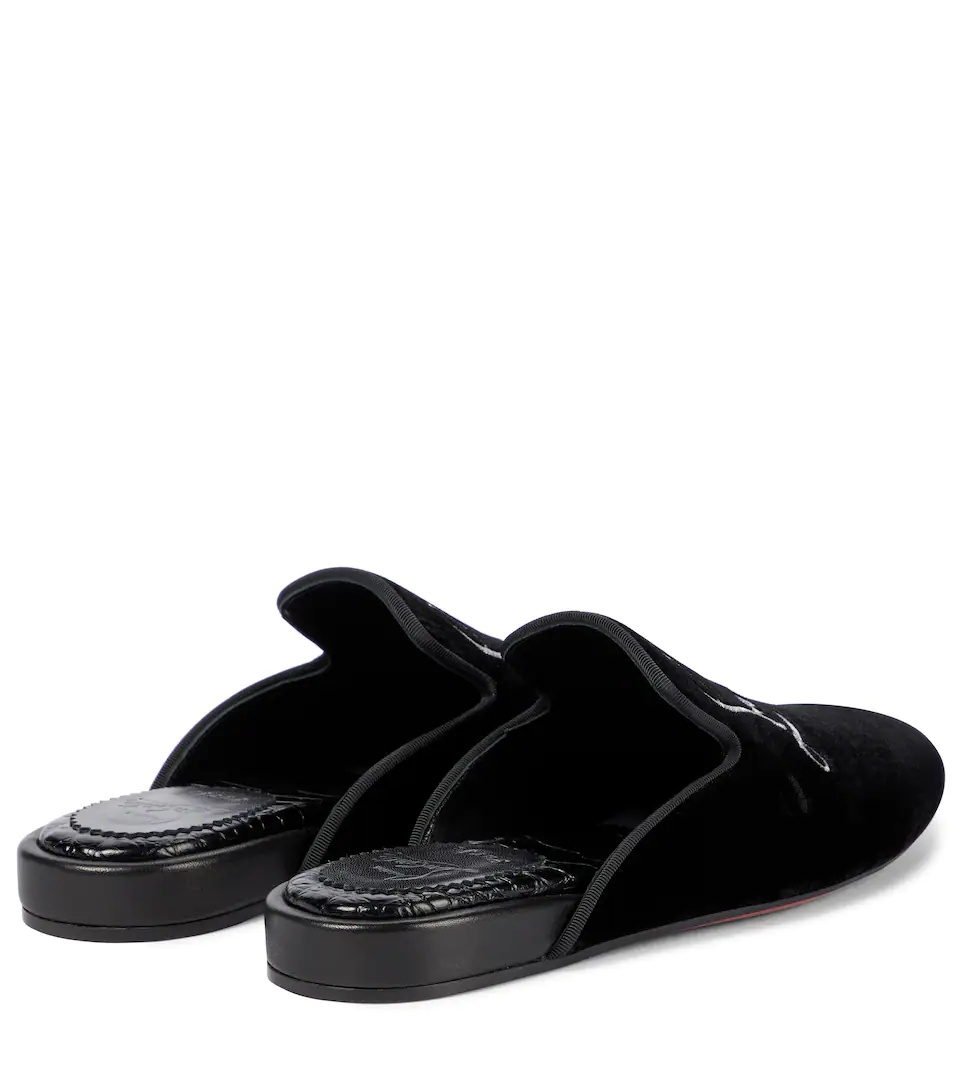 Navy Coolito Donna velvet slippers - 3