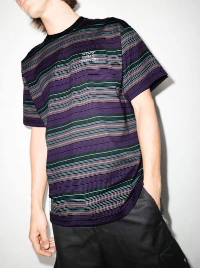 WTAPS striped short-sleeve T-shirt outlook