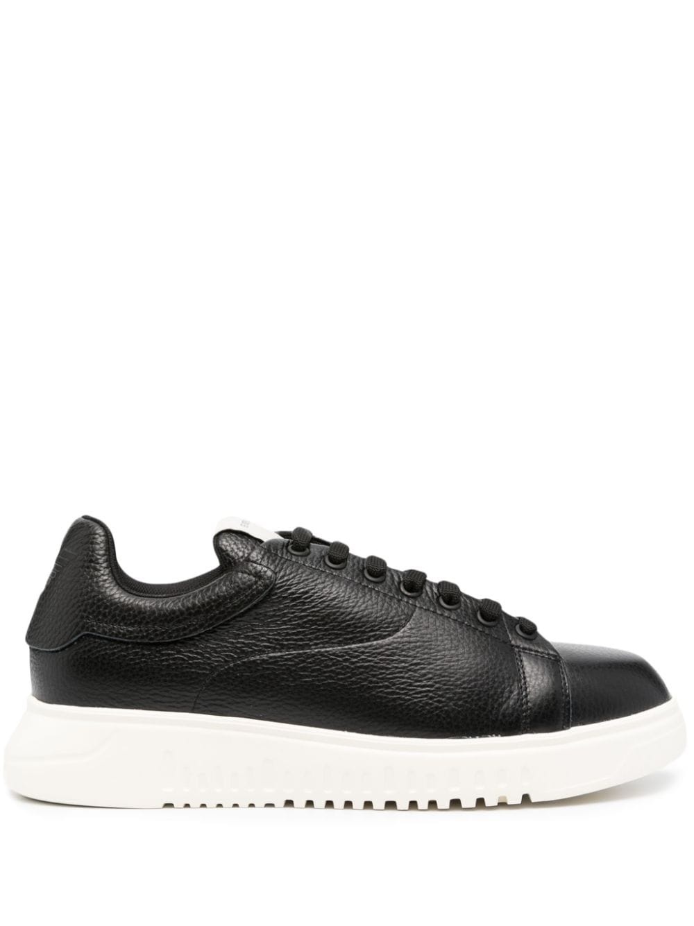 Tumbled leather sneakers - 1