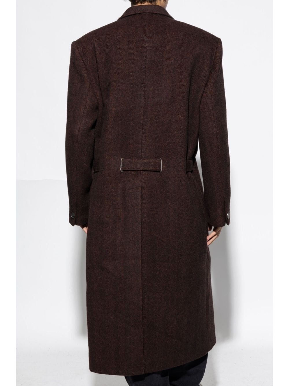wool-blend coat - 4
