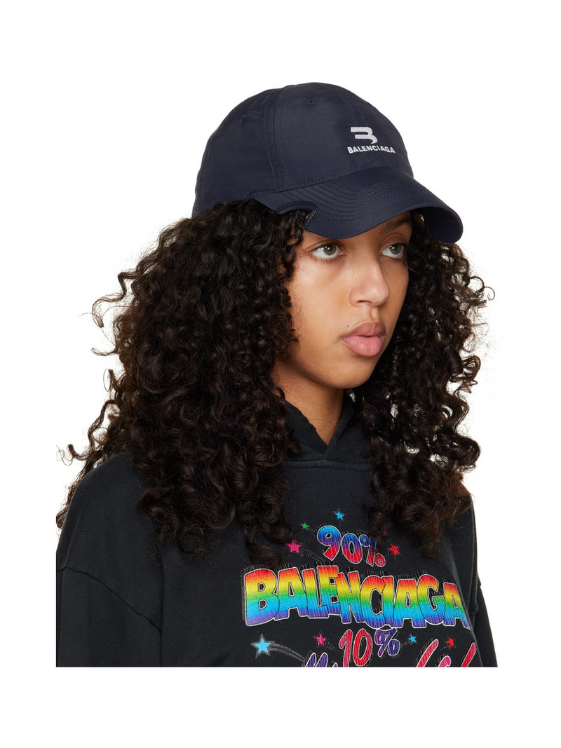 BALENCIAGA White Notch Tracksuit Cap outlook