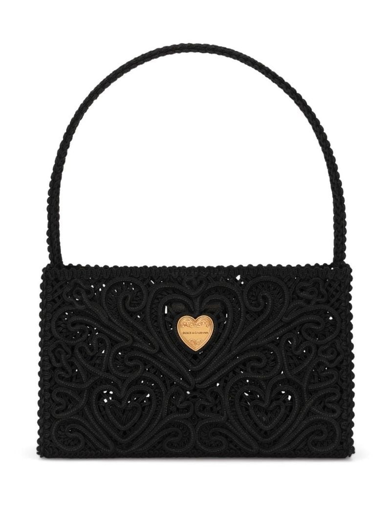 cordonetto lace shoulder bag - 1