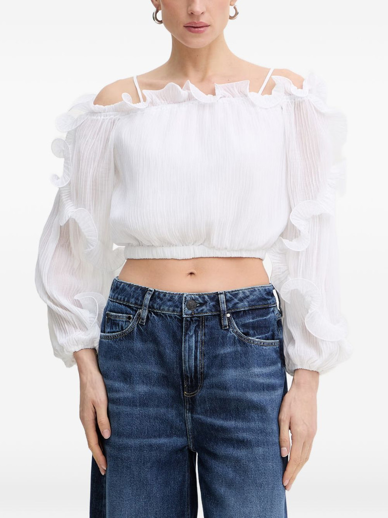 ruffled-trim top 1