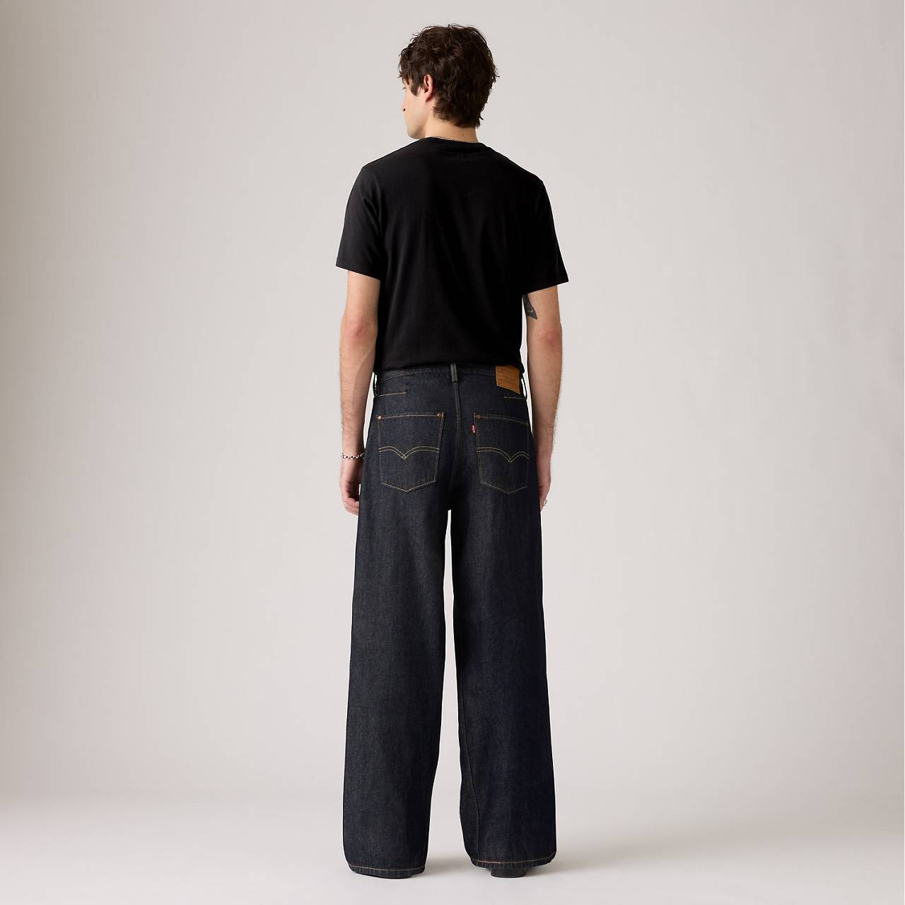 TWISTED BAGGY WIDE LEG MEN'S JEANS - 5