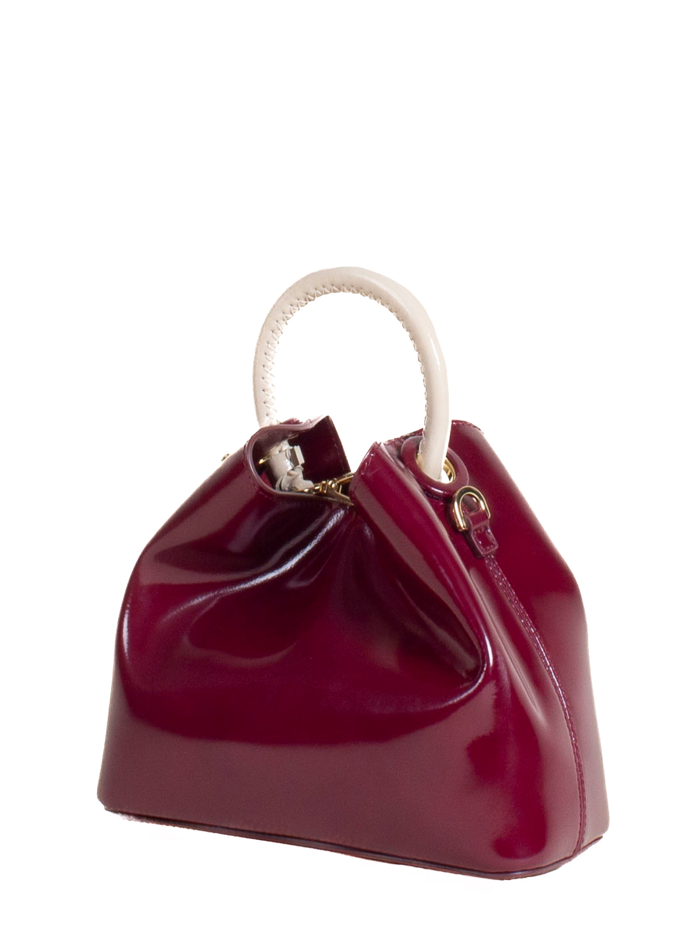 Baozi Mirror Leather Burgundy/Mirror Beige - 2