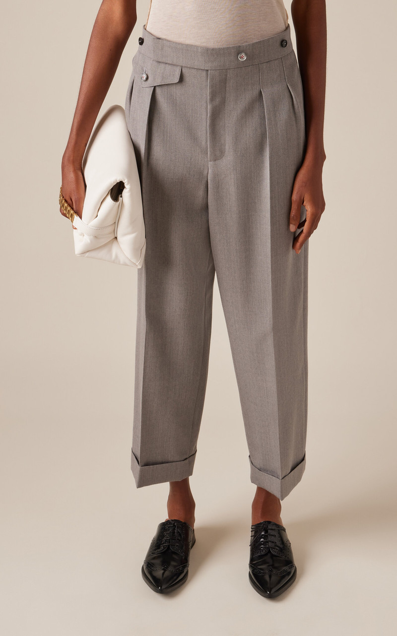 high-waist tailored 바지 4