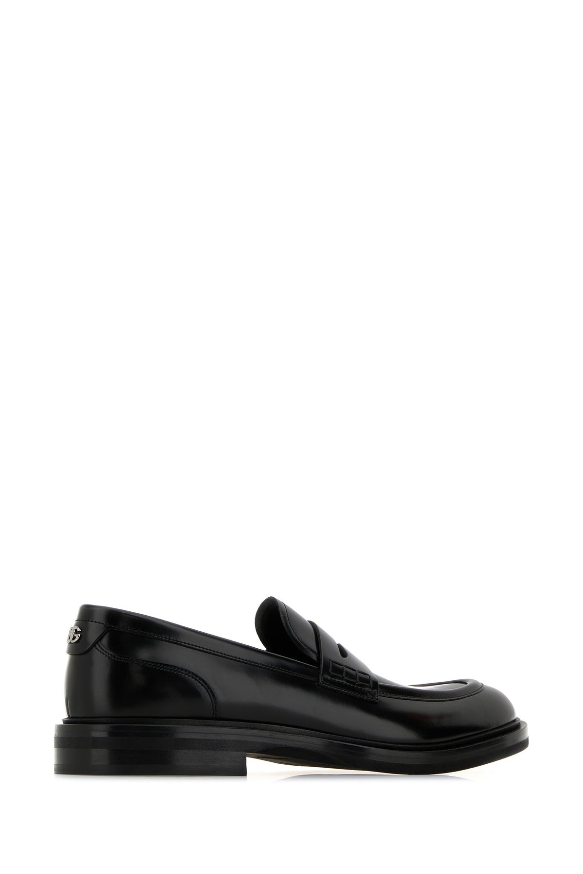 Black leather Altavilla loafers - 3