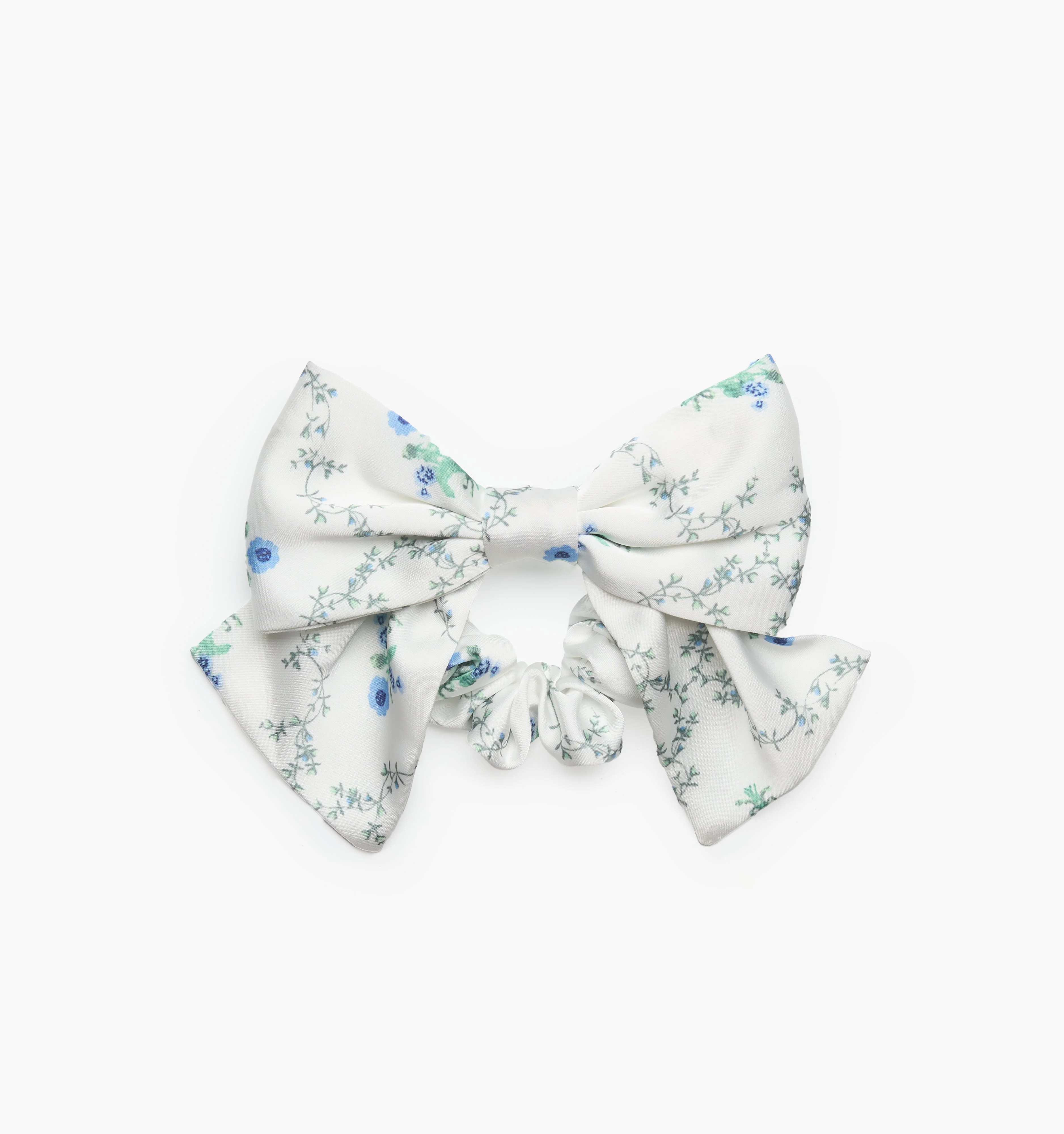 The Bow Scrunchie - Green Trellis - 1