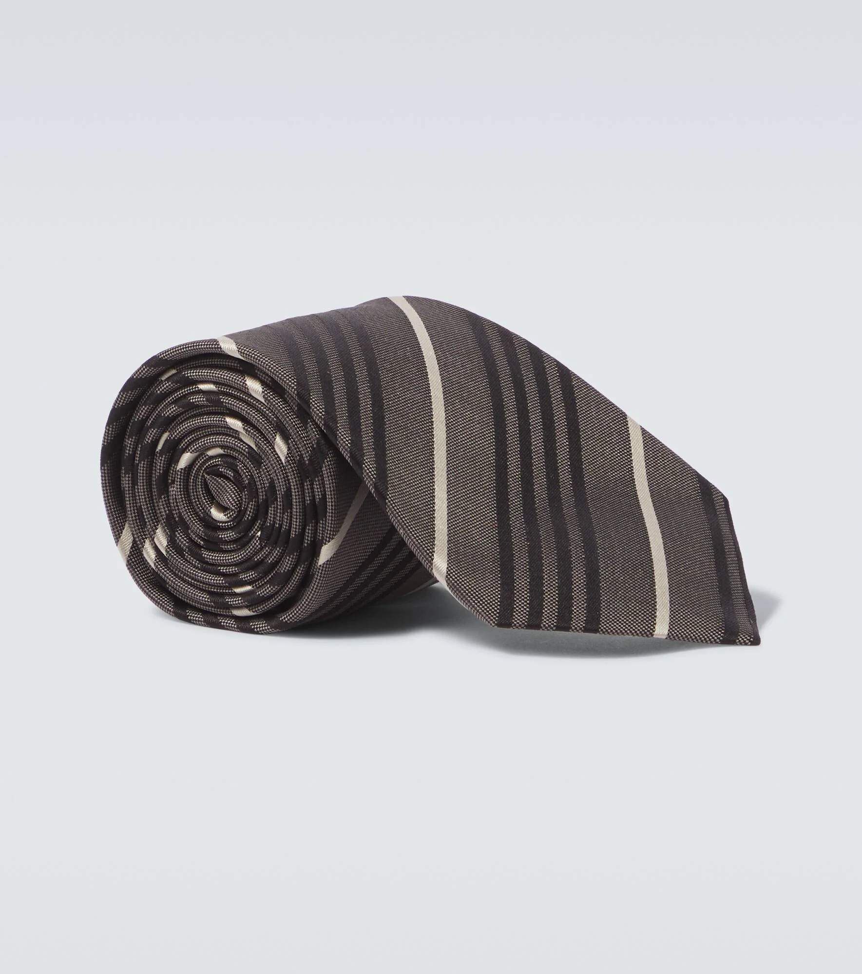 Striped silk tie - 1