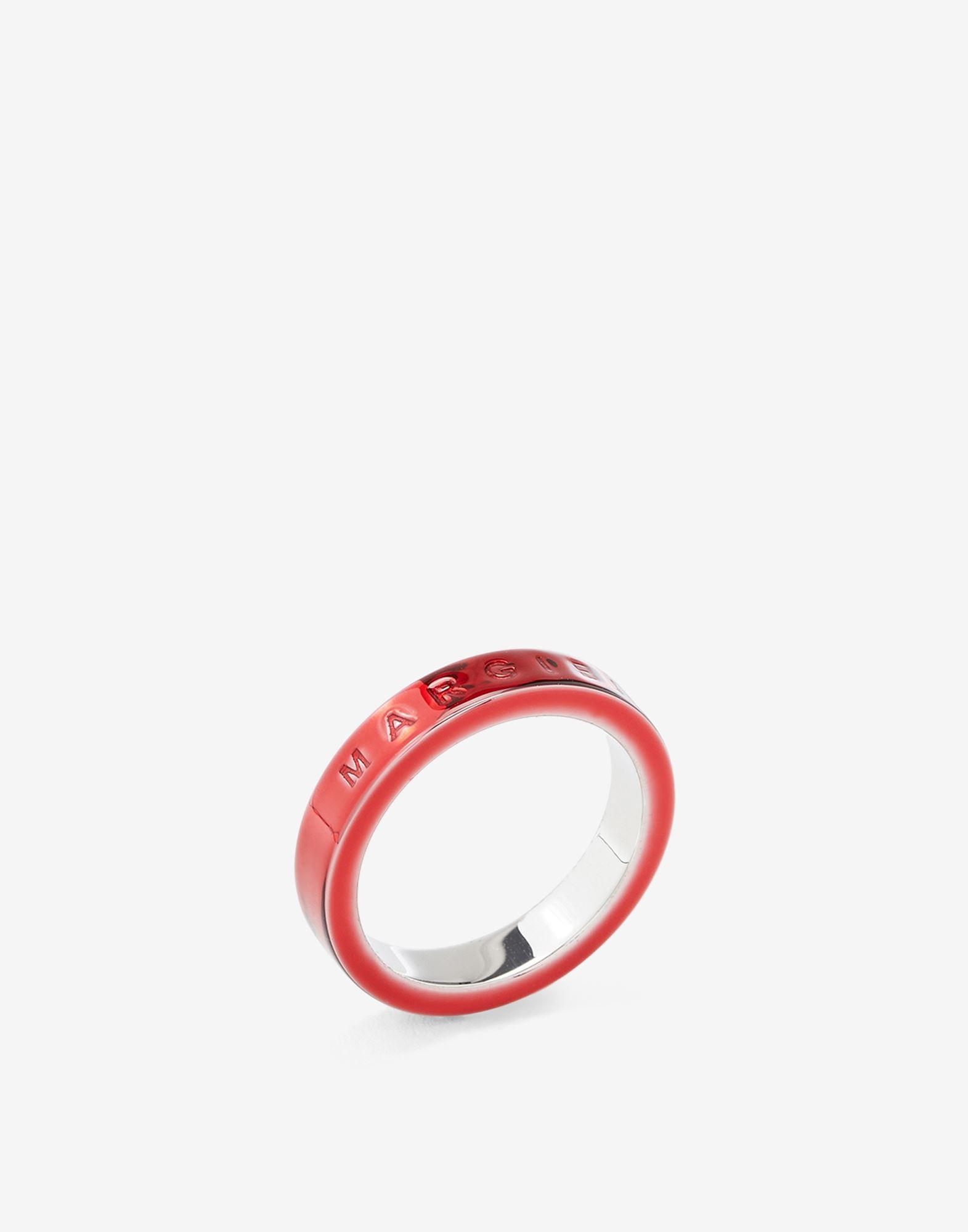 Margiela 6 logo brass ring - 3