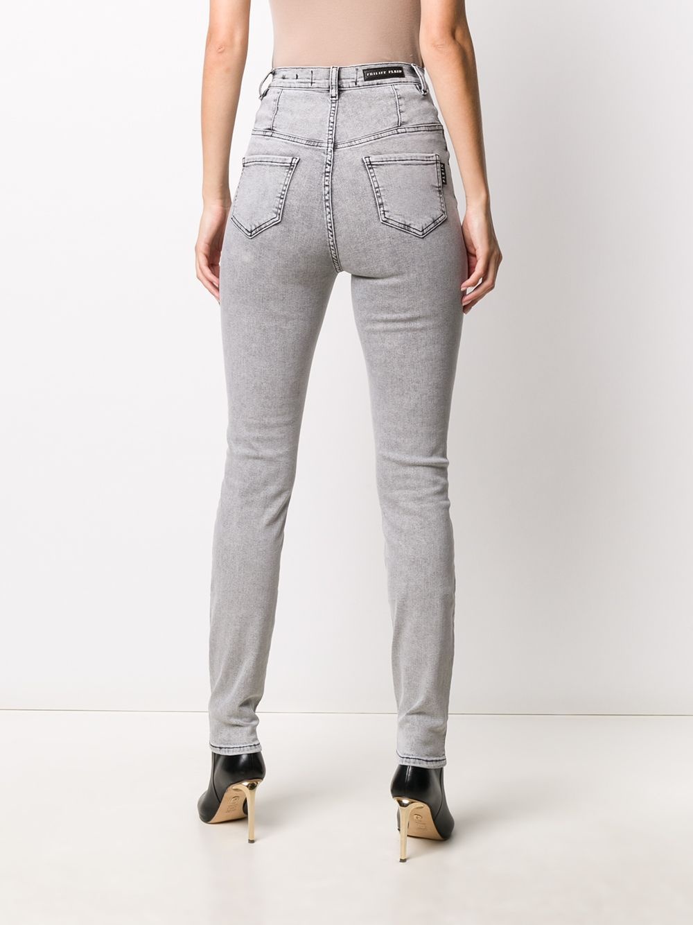 super high-waisted skinny jeggings - 4
