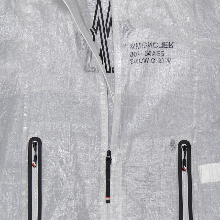 Moncler Men's White Day-Namic Crinkled-Shell Hooded Rain Jacket - 6