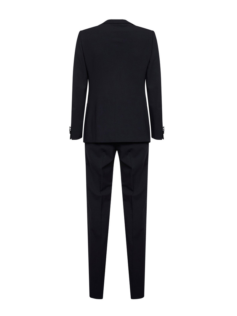 GIORGIO ARMANI Dark navy virgin wool crepe tuxedo suit outlook