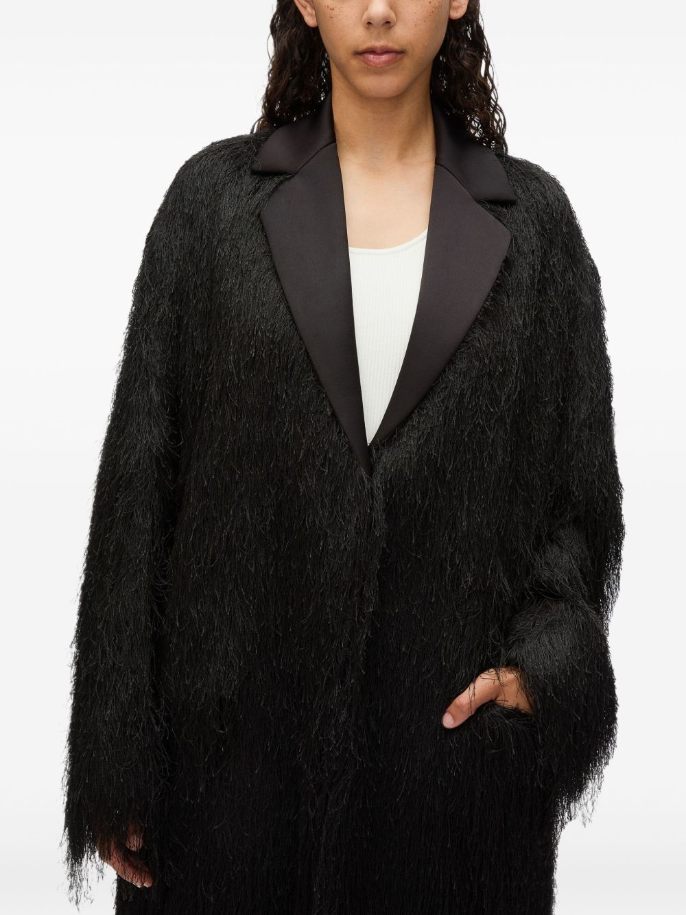 fringe tuxedo-coat - 6