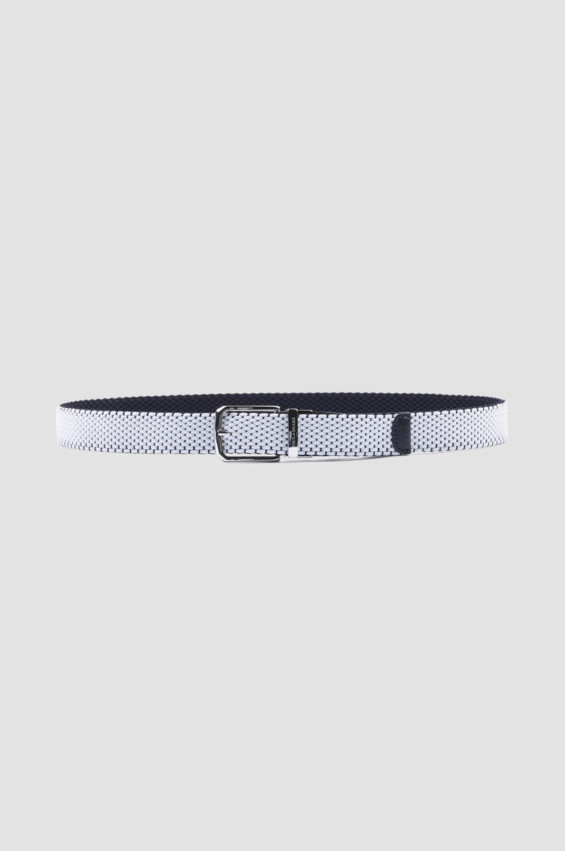 REVERSIBLE ELASTIC BELT WITH LEATHER TRIMS 1