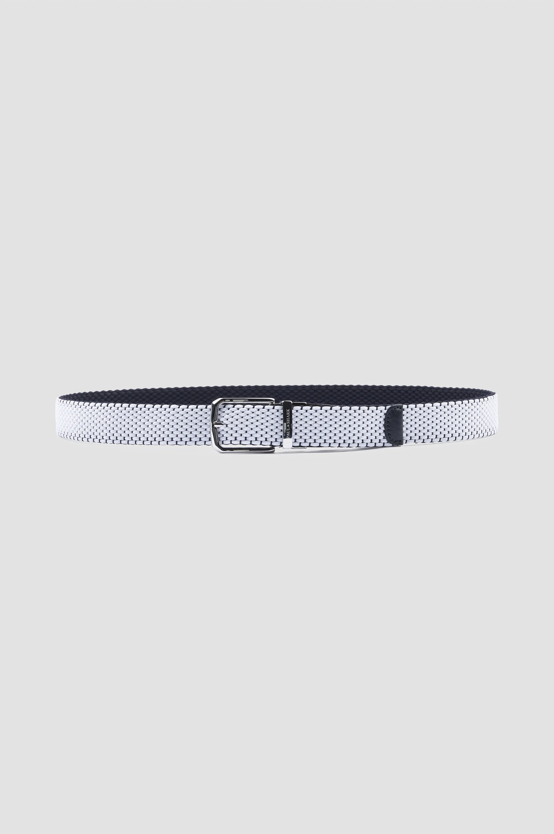 REVERSIBLE ELASTIC BELT WITH LEATHER TRIMS - 1