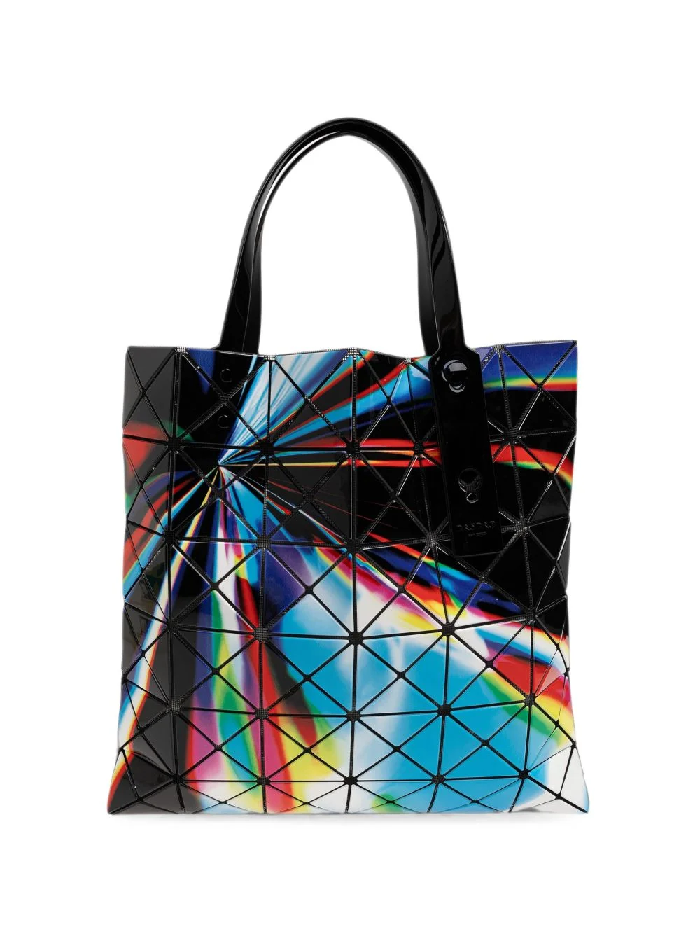 Warp geometric-panelled tote bag - 1