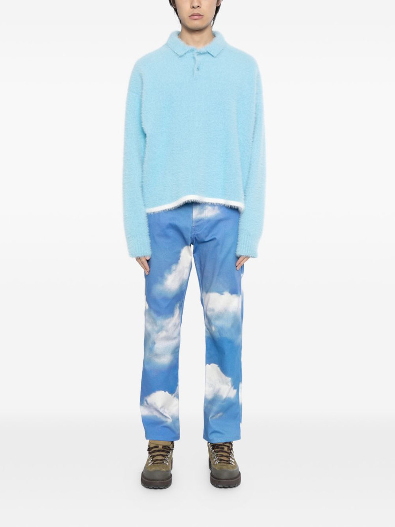 Moschino cloud-print jeans outlook
