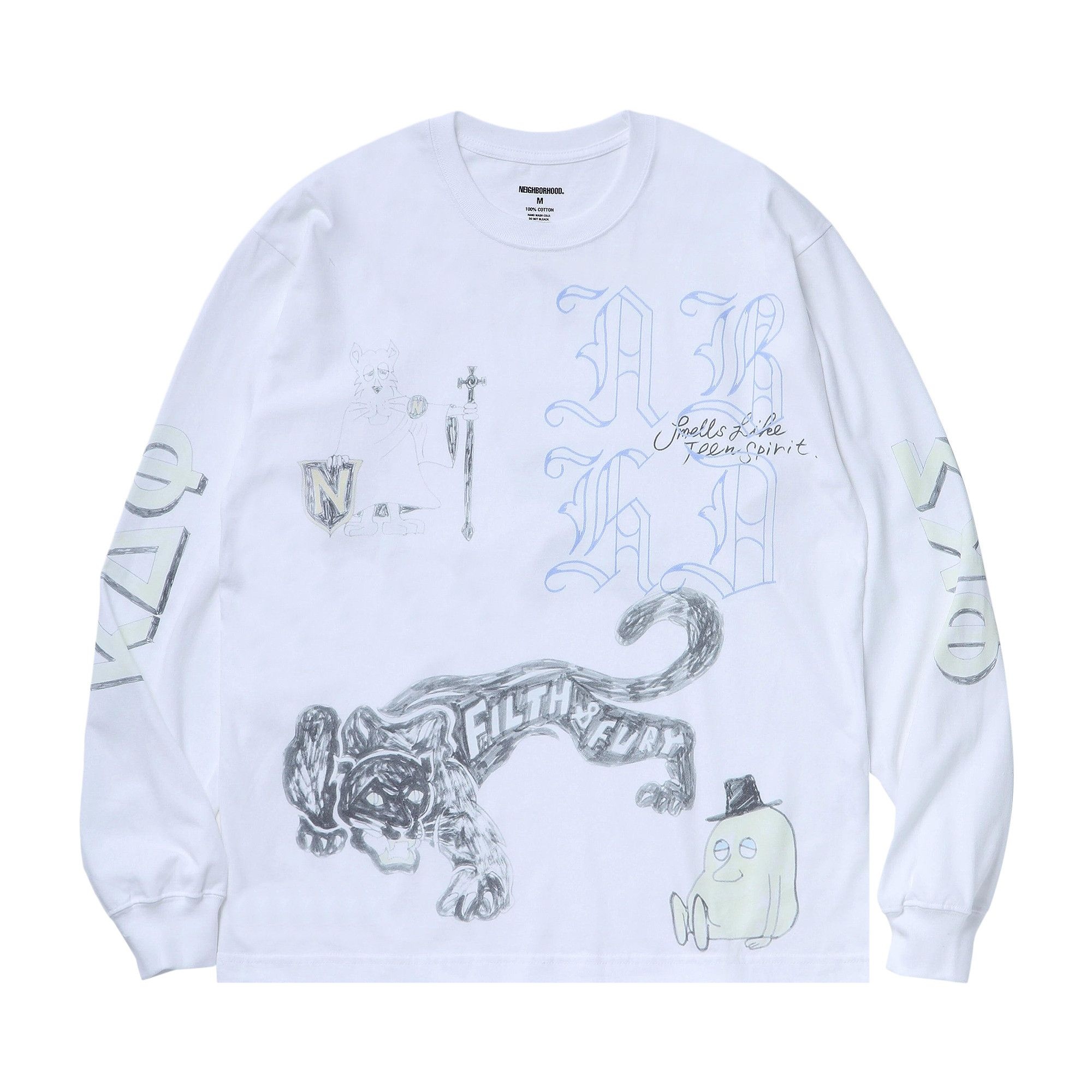Neighborhood NH-9 Long-Sleeve Tee 'White' - 1