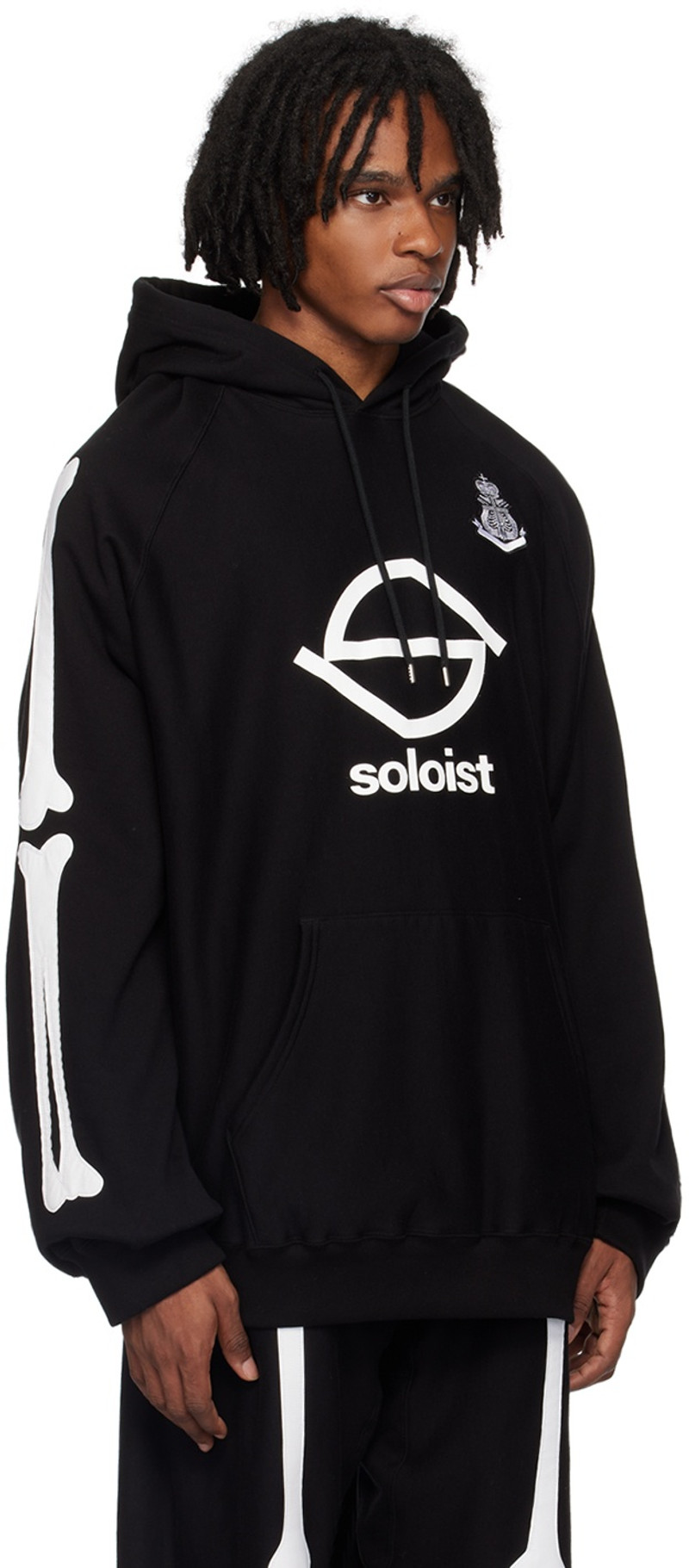 TAKAHIROMIYASHITA TheSoloist. Black Bone Type02 Hoodie outlook