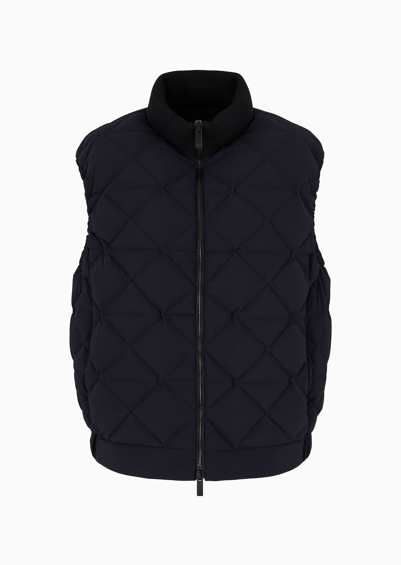 Technical twill gilet with down padding - 1