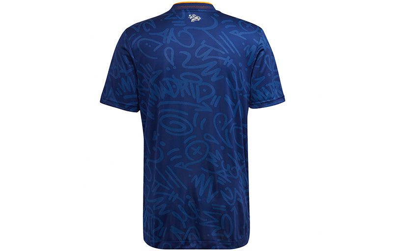 adidas adidas Real Madrid Away Player Edition Soccer/Football Sports Short Sleeve Jersey Blue GM6775 outlook