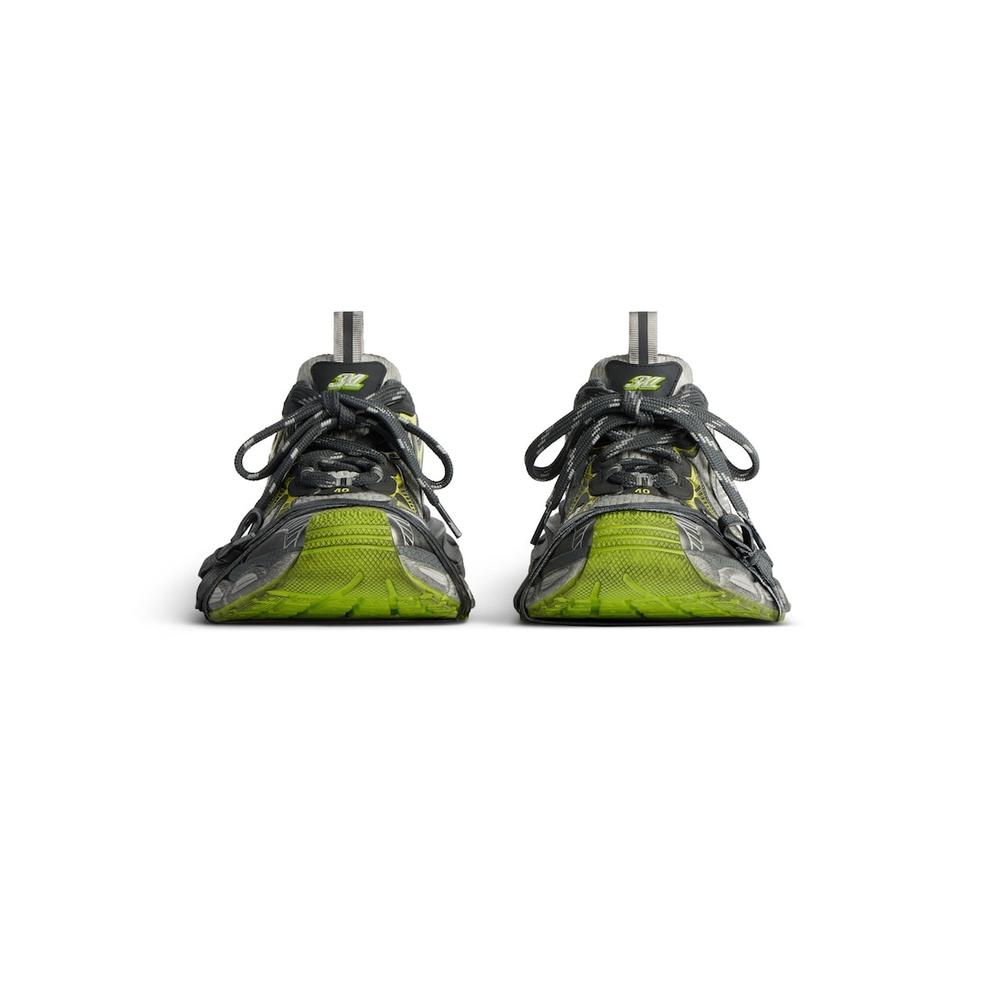 Men's 3xl Sneaker  in White/grey/green/yellow - 3