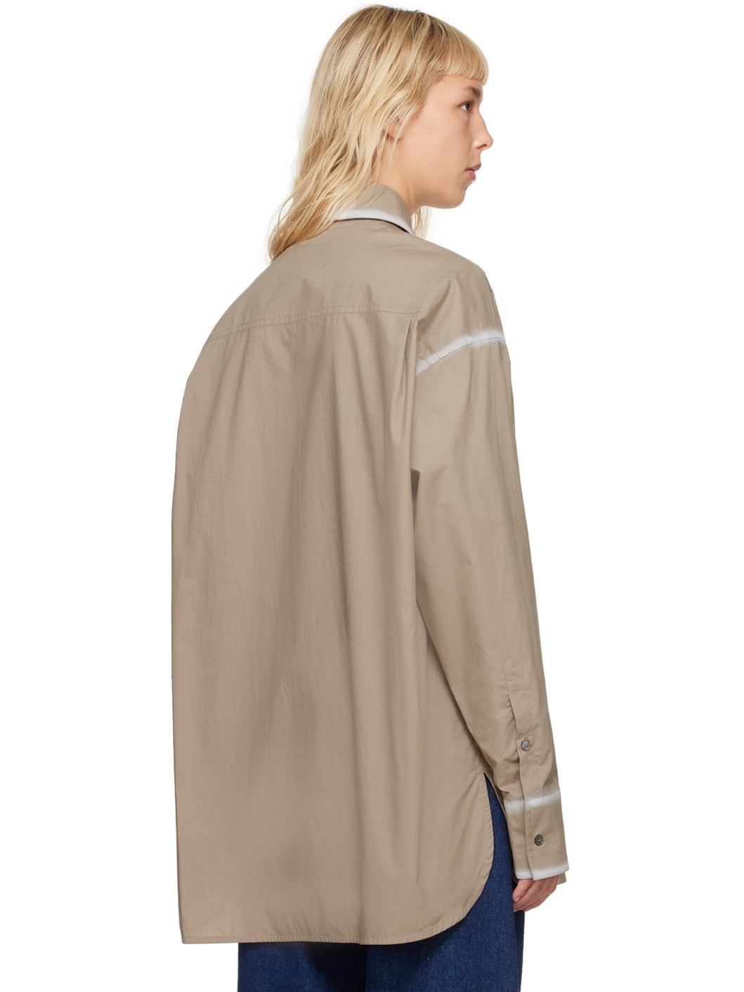 Taupe Buttoned Shirt - 3