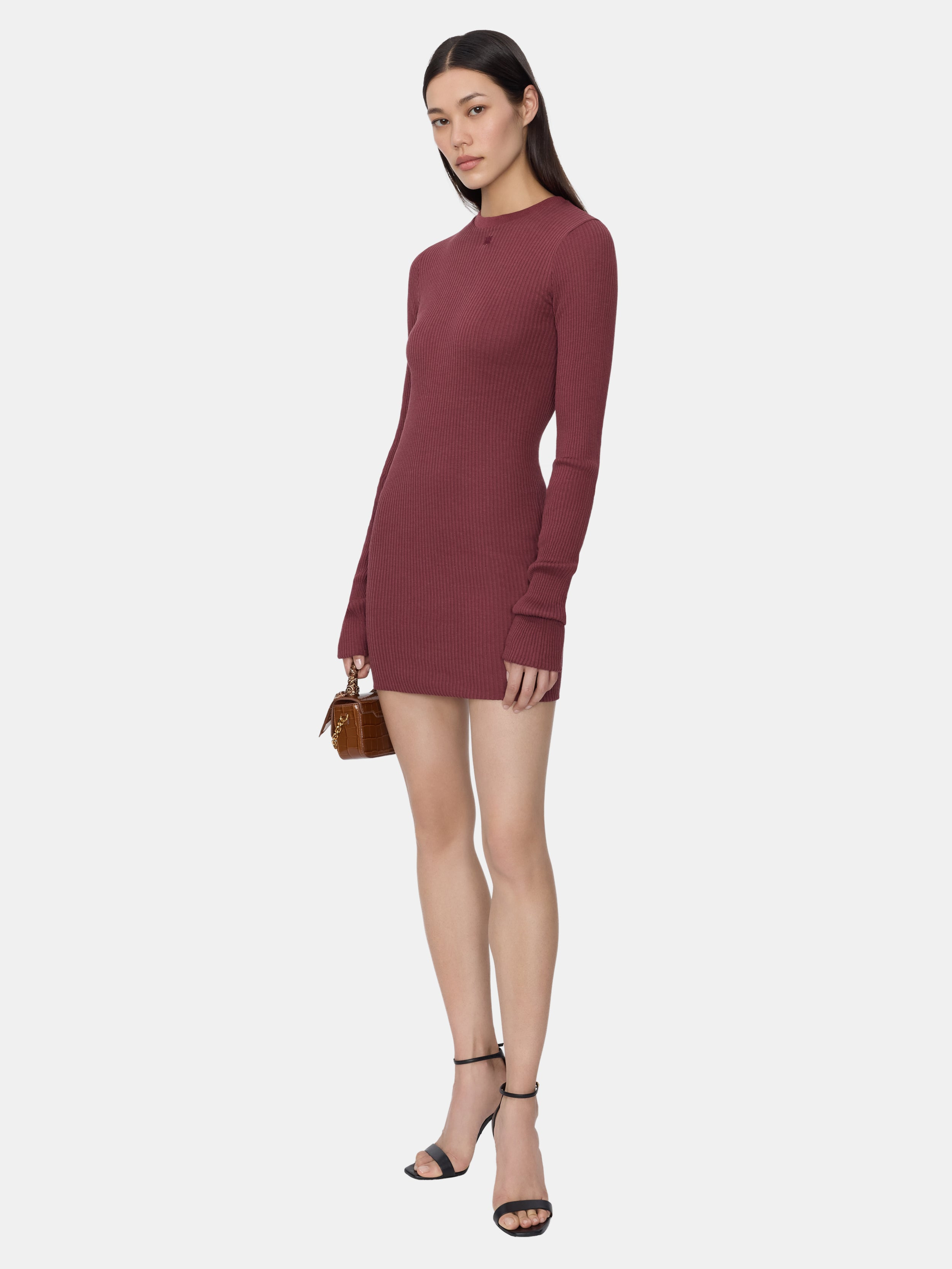 WOMEN'S MA LONG SLEEVE MINI DRESS - 3