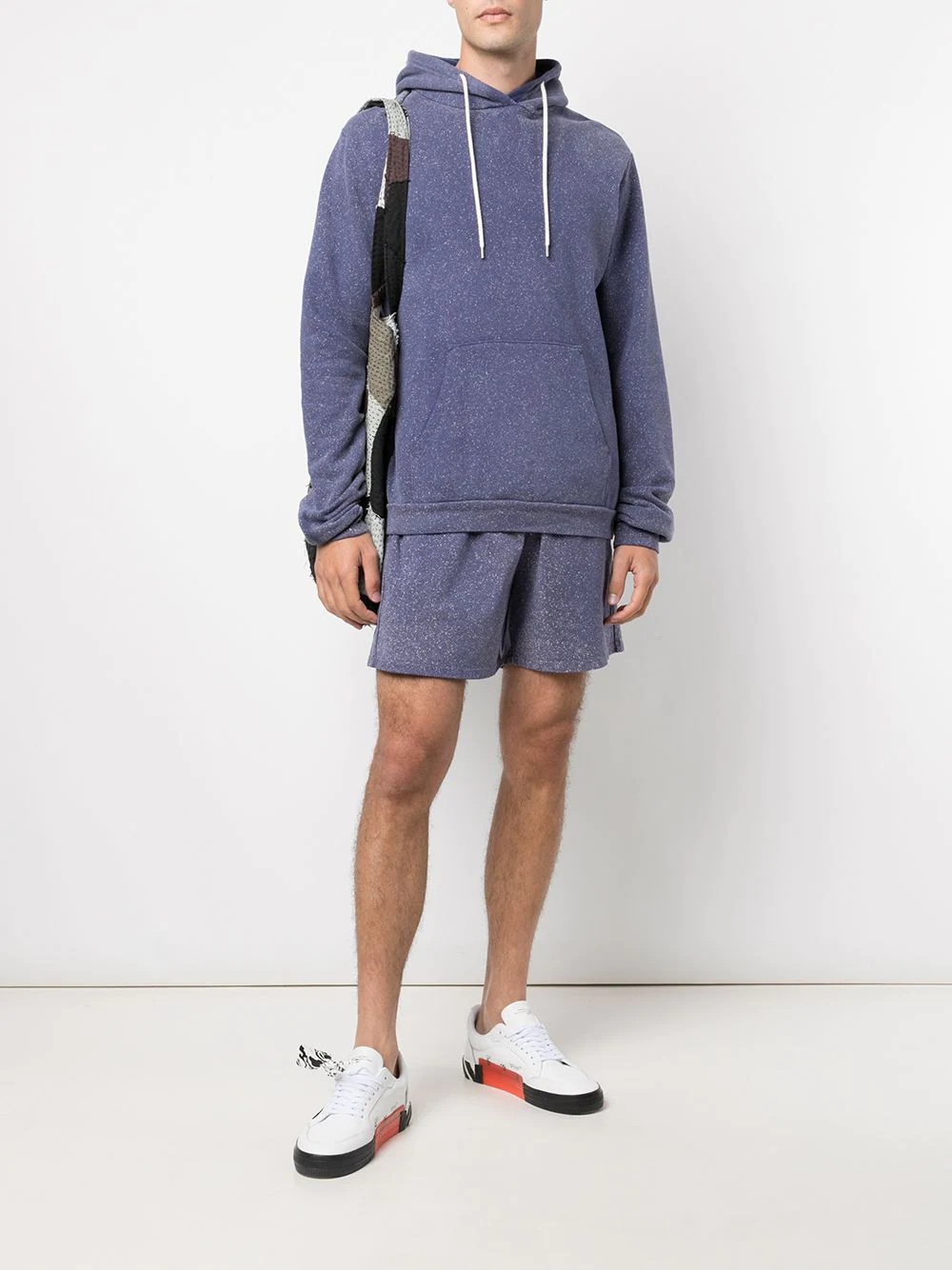 salt-wash cotton hoodie - 2