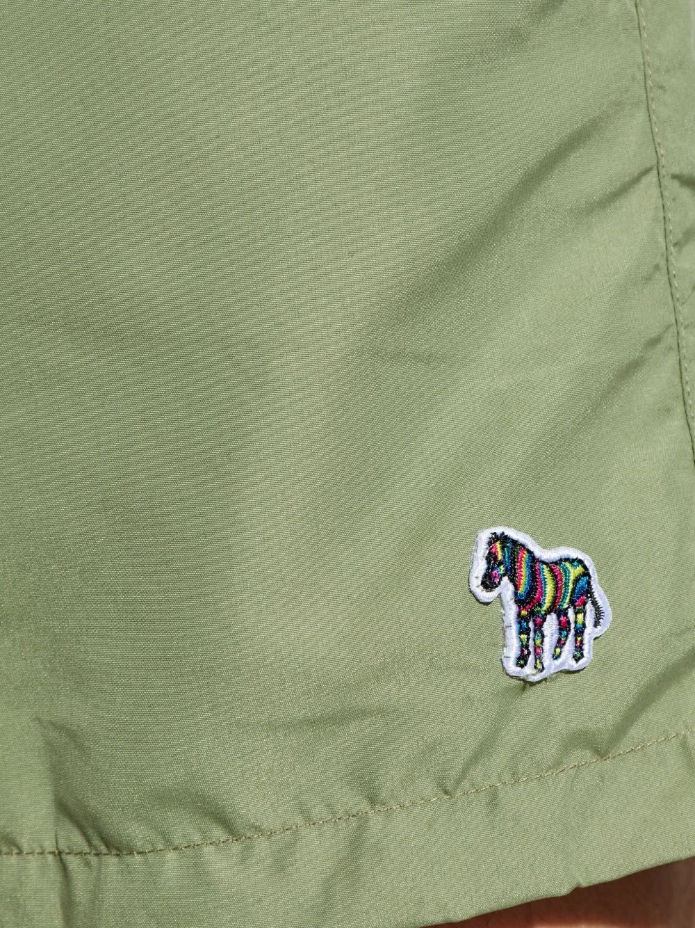 zebra-patch swim shorts - 2
