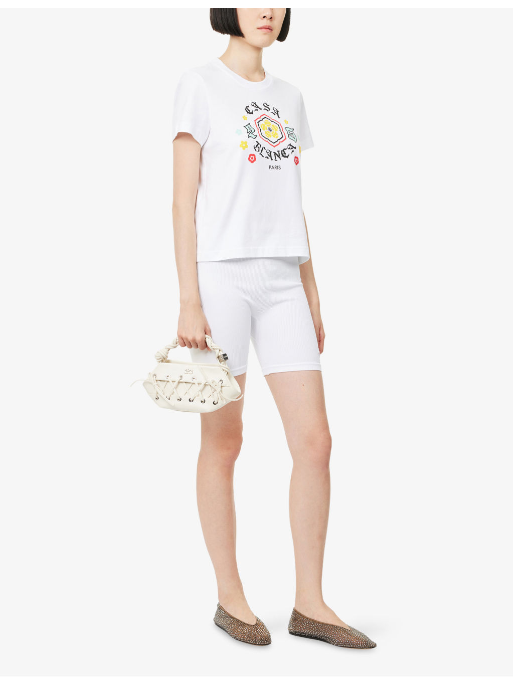 Seamless Ribbed Stretch-Woven Shorts - 2