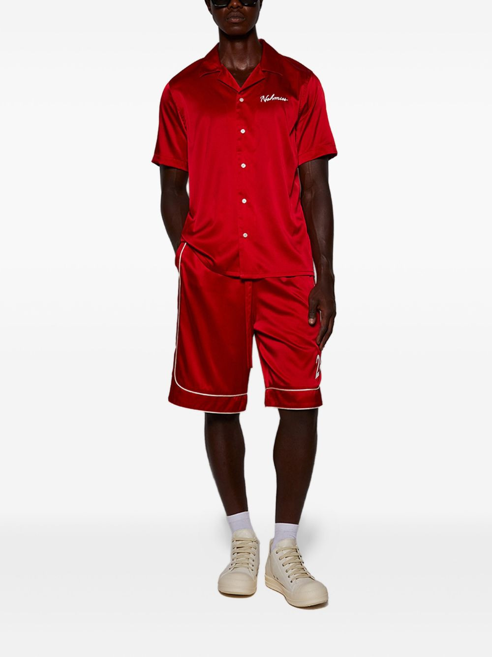 embroidered-logo short-sleeves shirt - 2