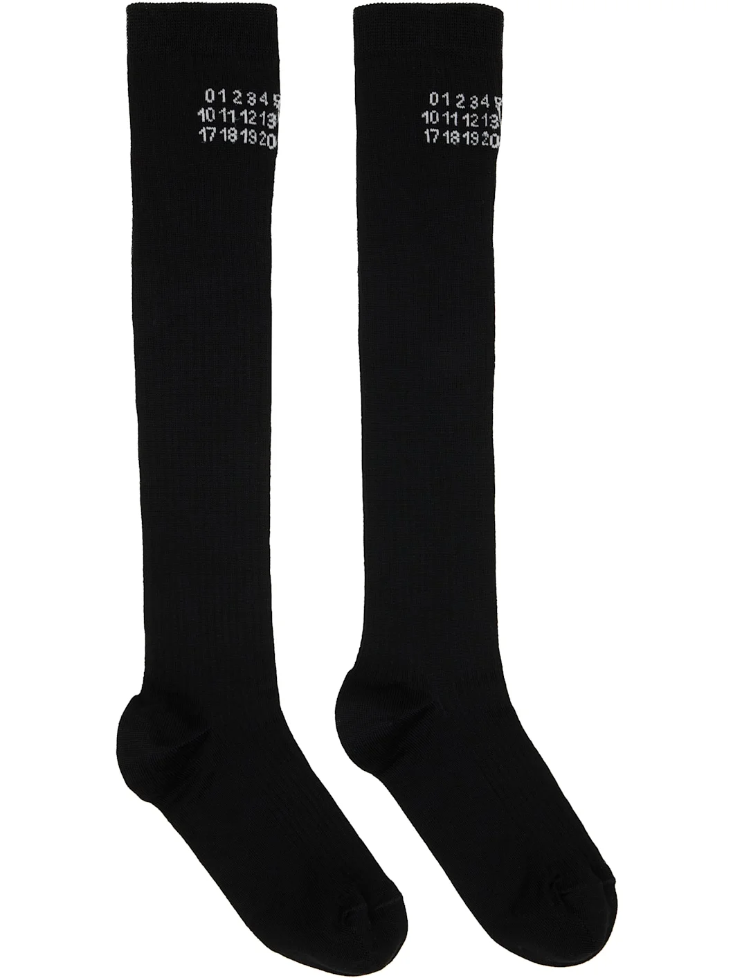 Black Knee-High Socks - 1