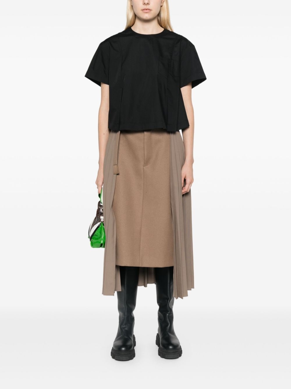 pleated T-shirt - 2