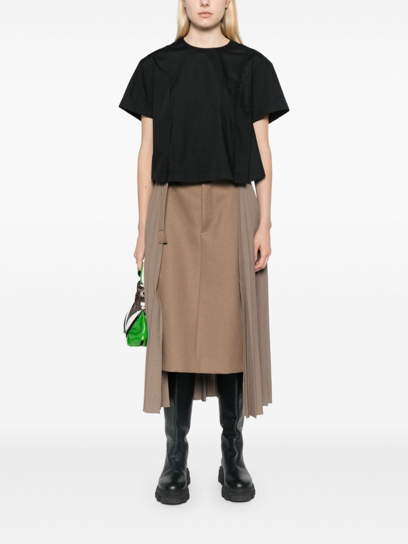 sacai pleated T-shirt outlook