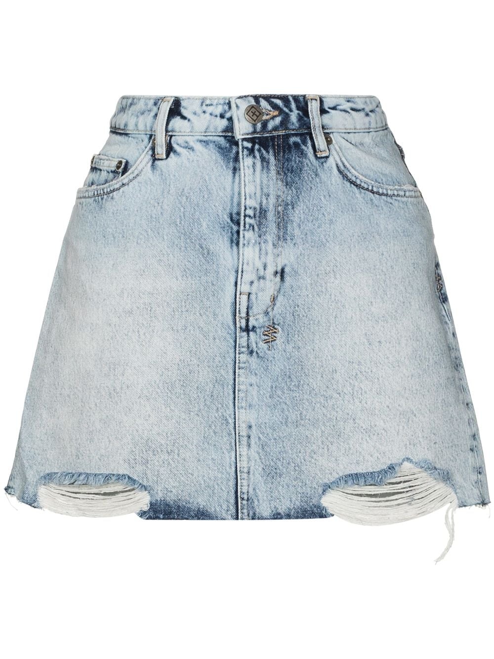 denim mini skirt - 1