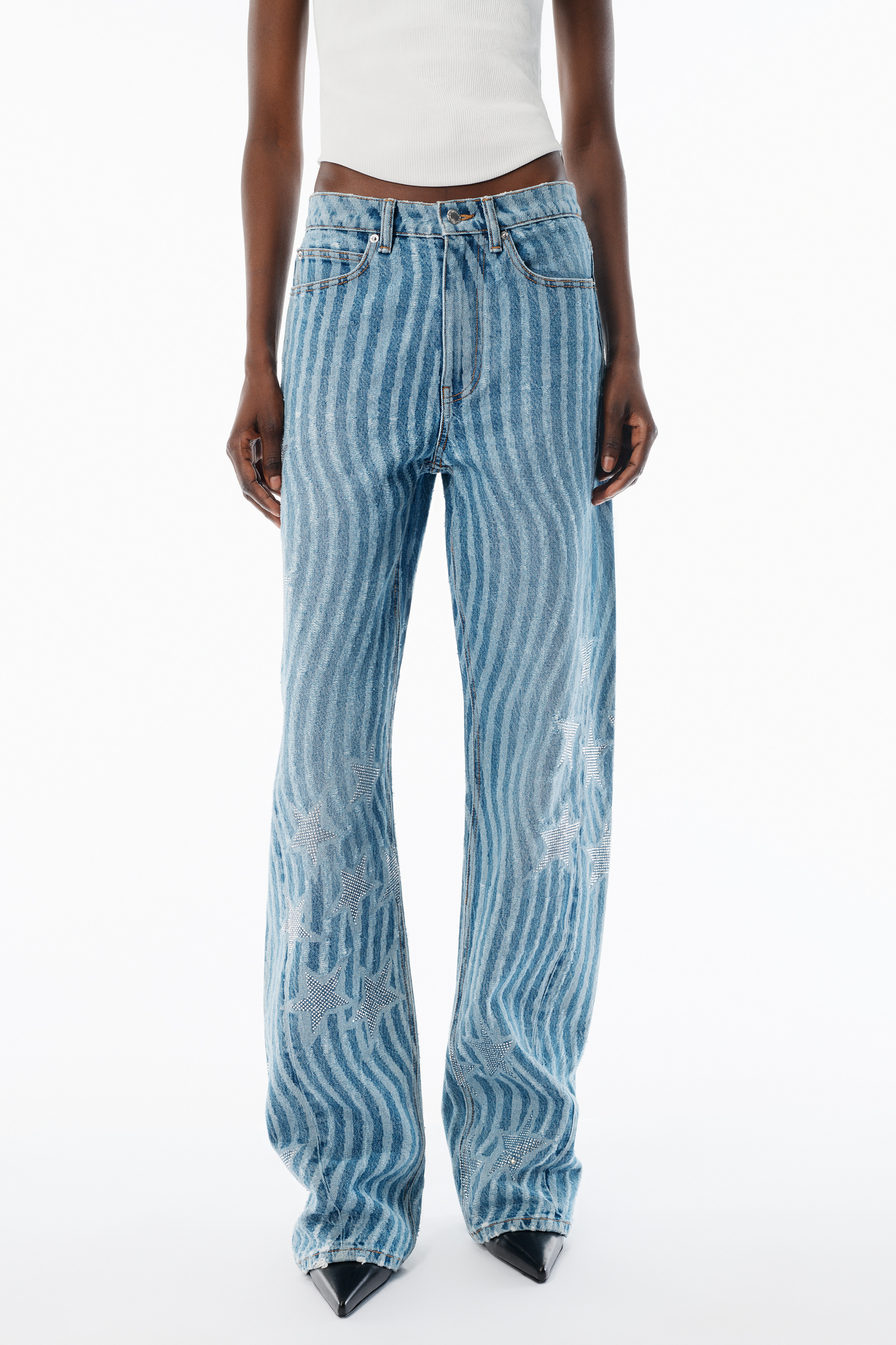 Vintage Medium Indigo Stars & Stripes Float Jean - 3