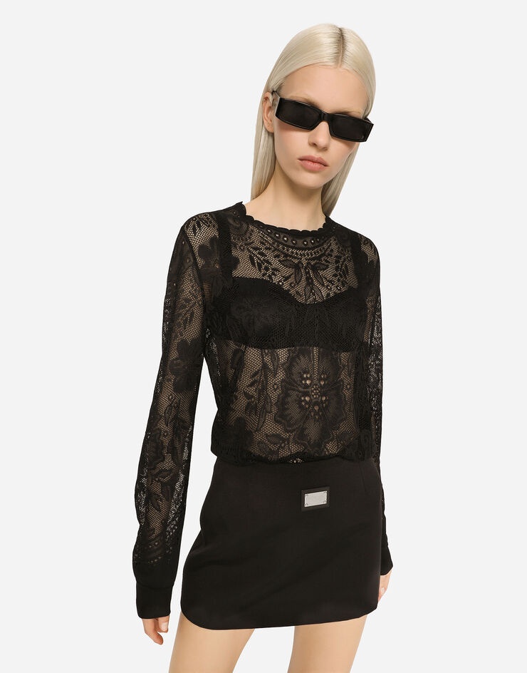 Short Ottoman skirt with Dolce&Gabbana tag - 4