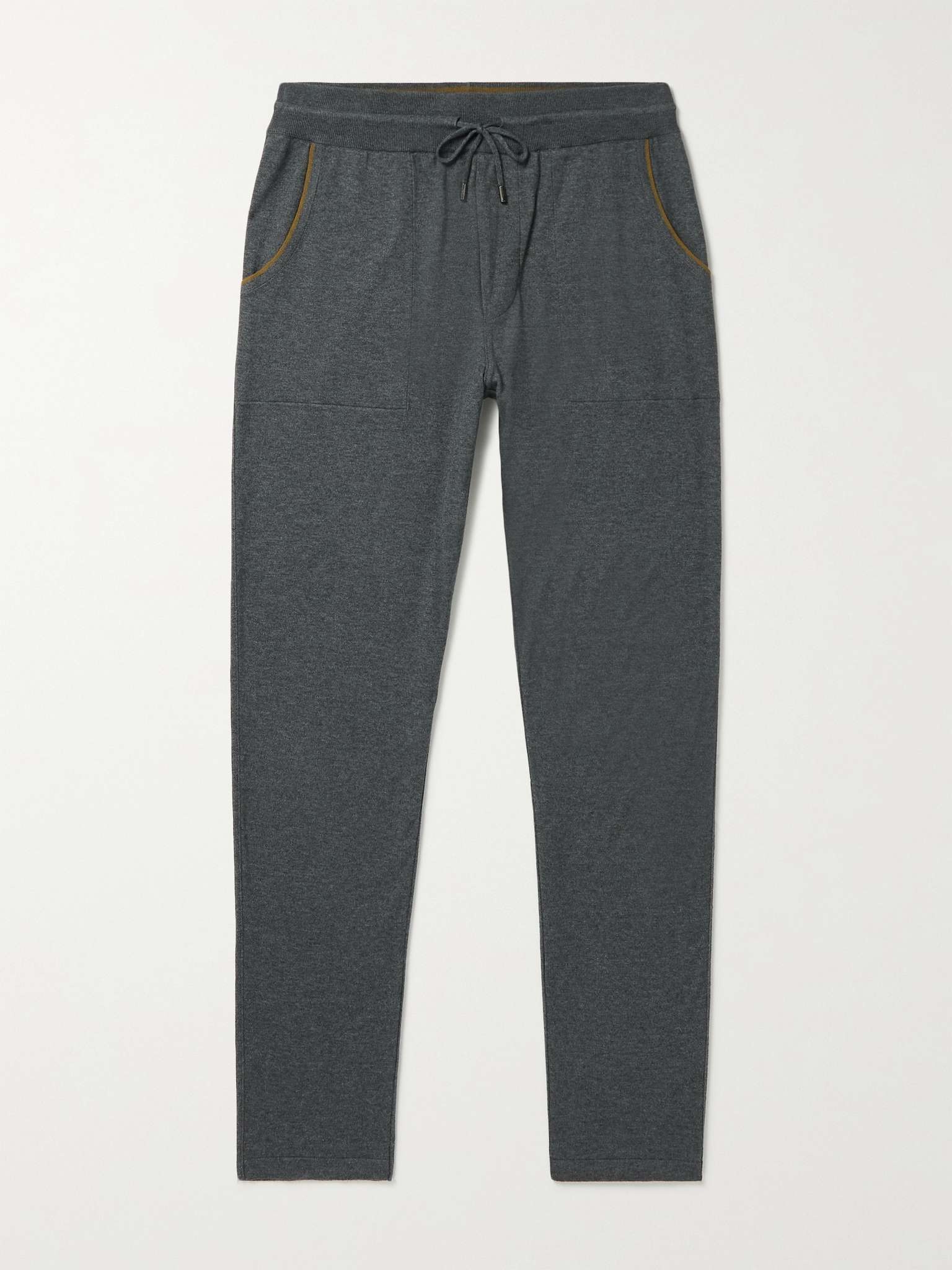 Tapered Cashmere and Cotton-Blend Sweatpants - 1